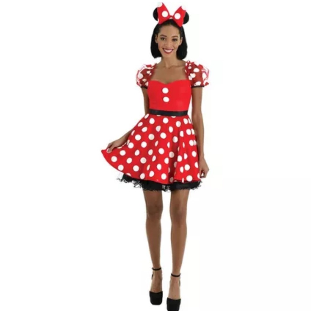 BRAND NEW IN BAG: Adult Minnie Mouse Halloween Costume - Disney - Size Medium